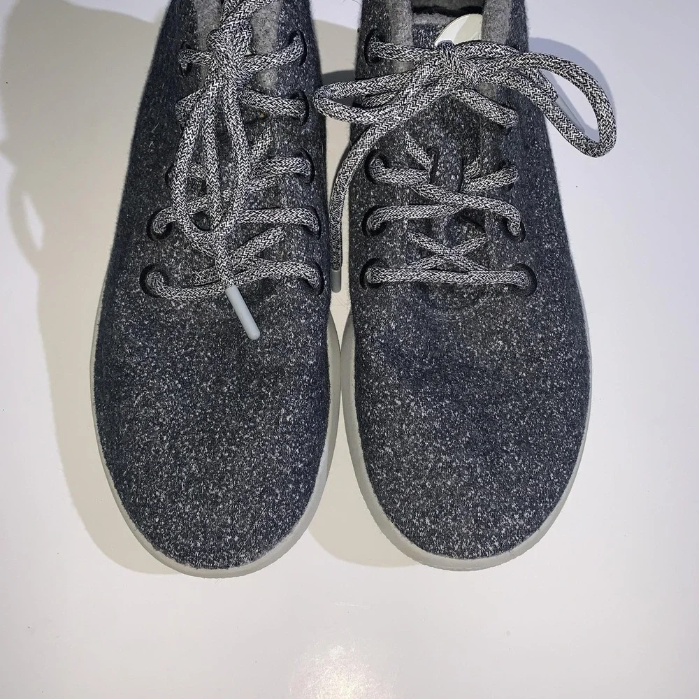 Allbirds Wool Runner-Up Mizzle Shoes Mens Size 9 Gray High Top Lace Up Sneakers